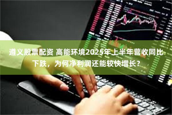 遵义股票配资 高能环境2025年上半年营收同比下跌，为何净利润还能较快增长？
